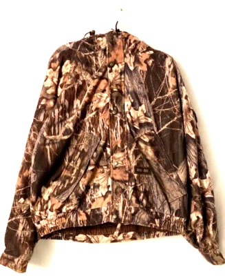 Gamehide Hush Hide Men's Hooded Hunting Camo Jacket Coat Large Style 306 Lined - Image 1 of 4