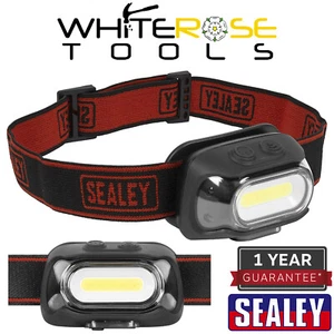 Sealey Head Torch Rechargeable Auto-Sensor 8W COB LED 500 Lumens - Picture 1 of 5
