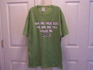 Gildan Men's T Shirt L Green Short Sleeve NWOT - Picture 1 of 5
