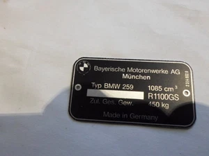 Placa placa BMW R 1100 GS R1100GS s21 - Imagen 1 de 1