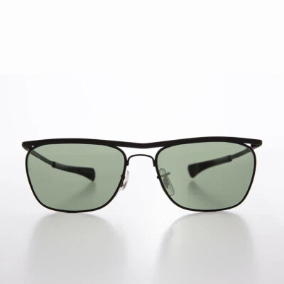 Gafas de sol negras con lentes de vidrio para motociclista años 80 con templos de bayoneta - Darian Foto 1 de 3