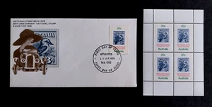 AUSTRALIA 3d STAMP FIRST DAY COVER 1978 WITH MINIATURE SHEET - Picture 1 of 2