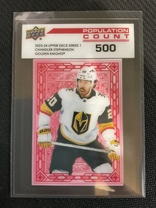 Chandler Stephenson 2023-24 Upper Deck Population Count 500 Card #PC-7