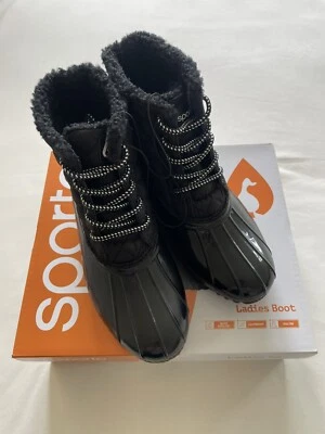 Botas Sporto para mujer talla 8 negras Foto 1 de 4