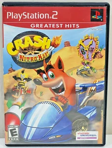 Crash Nitro Kart PS2 Greatest Hits Game Sony PlayStation 2 Case Art Manual MINT - Picture 1 of 4