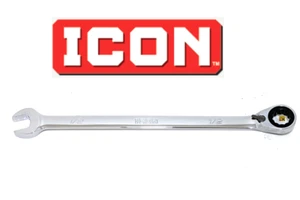 NEW ICON ANTI-SLIP REVERSIBLE RATCHETING WRENCH 12pt WRAS-7 SAE INCH PICK SIZE - Picture 1 of 14