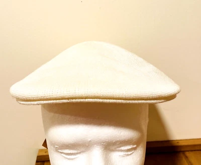 Country Gentleman Knit Hat Cap Newsboy Gatsby Vtg Off White Size M USA NEW - Image 1 of 4