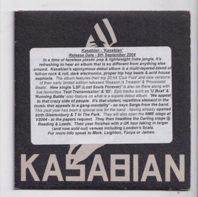 (LH228) Kasabian, Kasabian - 2004 DJ CD - Image 1 of 2