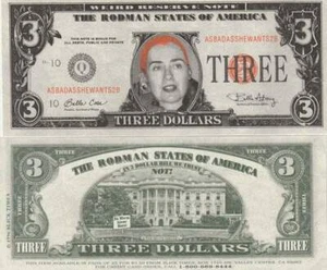 Fantasie Biljet billet - Hillary Rodman / dollar 3 (A113) - Bild 1 von 1