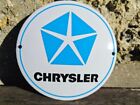 Plaque Emaillee Crysler Enamel Sign No Ford Chevrolet Jeep Amc