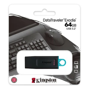 Pen Drive 64GB USB 3.2 Kingston DataTraveler Exodia DTX/64GB - Foto 1 di 1