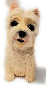 New World of Dogs Collection Large Resin Figurine West highland Terrier #4406