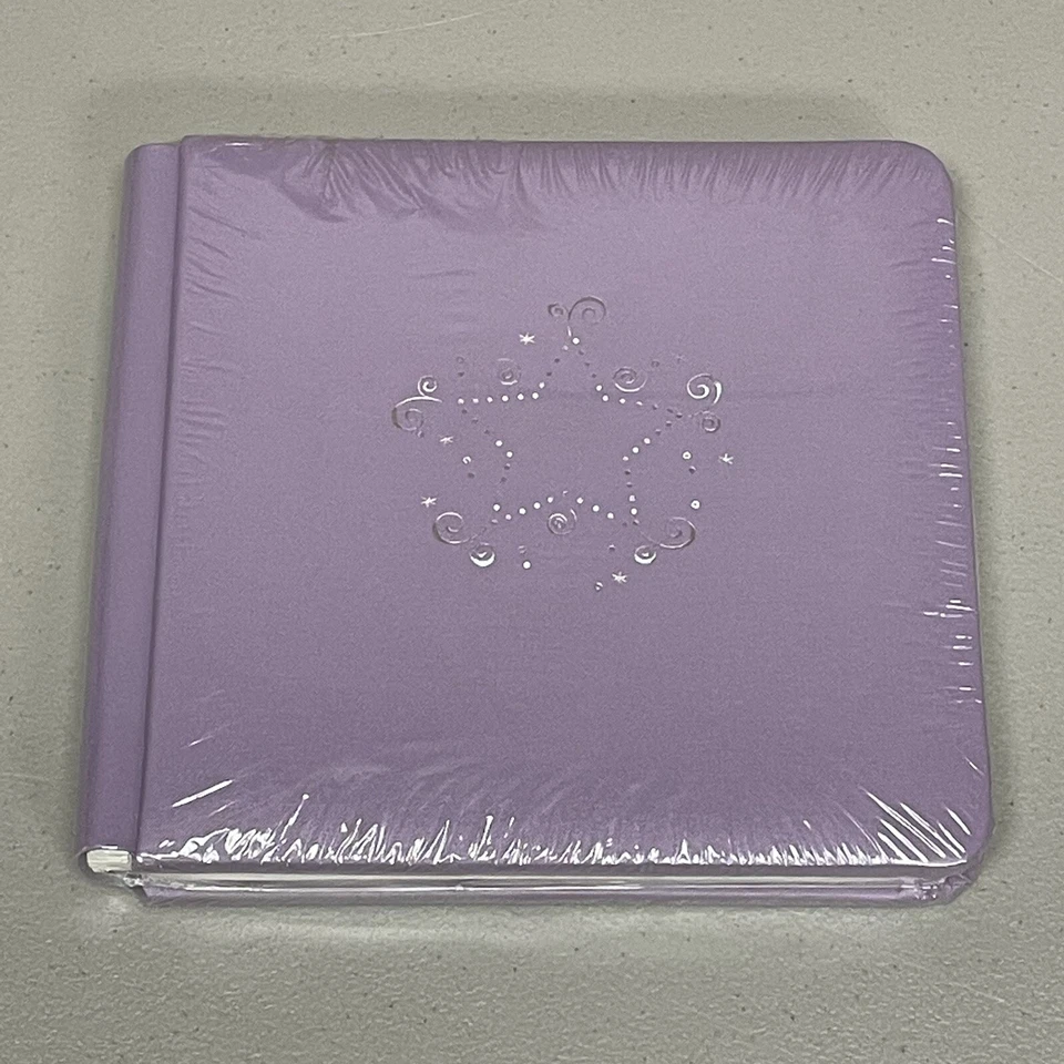 Álbum de estrellas Creative Memories 7x7 lila púrpura plata nuevo en paquete páginas blancas Foto 1 de 4