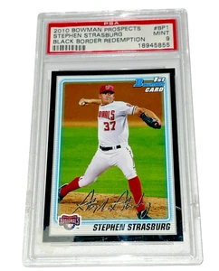 Stephen Strasburg 2010 Bowman Prospects Schwarz Grenze Redemption #BP1 PSA 9 - Bild 1 von 3
