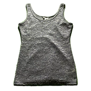 BKE Buckle Tank Top Womens LG Sparkle Sleeveless Cami Layer Embellished Floral - Picture 1 of 10