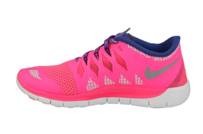 Tênis de corrida Nike Girls` Free 5.0 hiper rosa e Game Royal - Imagem 1 de 4