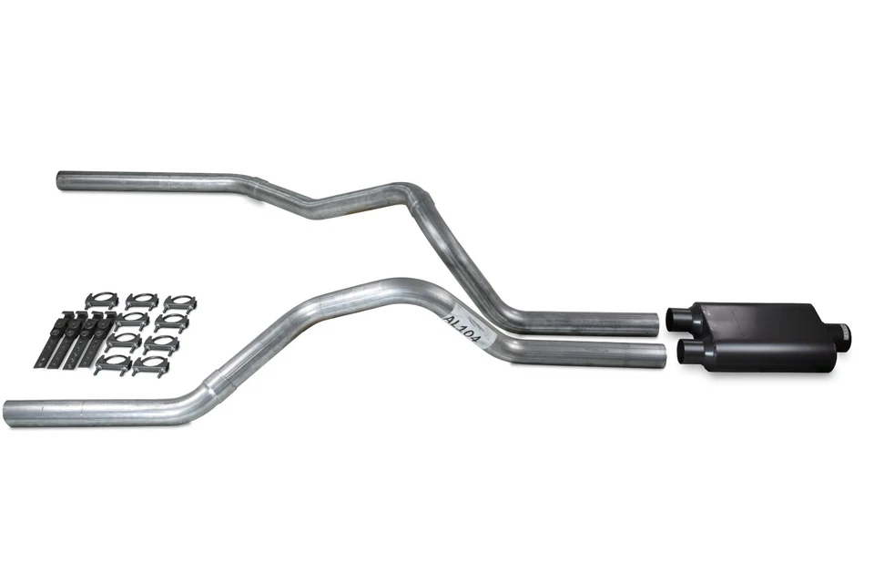 Dodge Ram 1500 Truck 04-08 2.5" Dual Truck Exhaust Kits 2 Chamber Muffler Foto 1 de 3