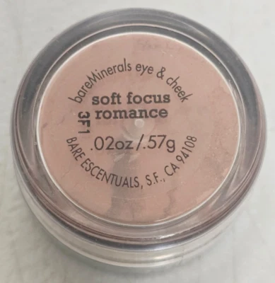 BareMinerals Soft Focus Romance 3F1 Blush Eyeshadow Dusty Rose Shimmer 0.02oz - Image 1 of 3