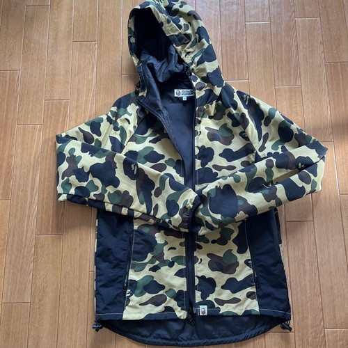 A BATHING APE (BAPE) Giacca uomo BAPE M mimetica parka montagna usata in ottime condizioni autentica rara scimmia