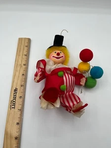 Vintage Christmas Russ Ornament Clown - Picture 1 of 3