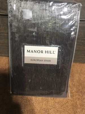 MANOR HILL Serenade European Sham Dark Brown. $49 Retail - Image 1 of 4