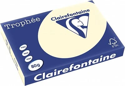 Clairefontaine Trophee Color 1252C Sand 80g DIN-A3 - 500 Blatt farbiges Papier