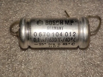 Condensador Bosch MP PIO 0,1 μF/630V, NOS Foto 1 de 4