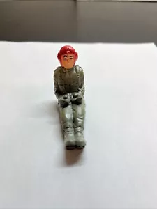 Vintage Corded Remote Control Fighter Jet Helicopter Pilot Figure Hong Kong E7 - Picture 1 of 2