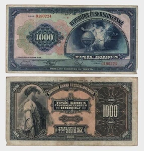 Czechoslovakia - 1932 - 1000 Korun - "G" - "SPECIMEN" - #CO2331 - Picture 1 of 5