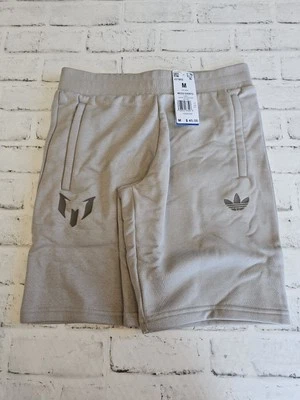 Kids Size Medium Adidas Messi Shorts In Light Brown-NWT - Image 1 of 4