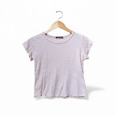 Brandy Melville Soft Blush Pink Short Sleeve Cotton Tee Shirt Size Small - Image 1 of 4