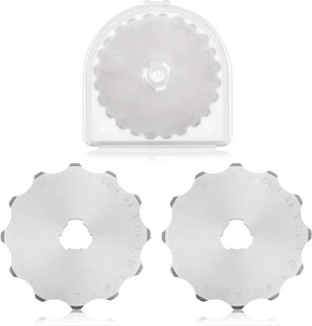 Mudder 2 Pieces 45 mm Perforating Rotary Cutter Blades Stitch Rotary...  - Picture 1 of 7