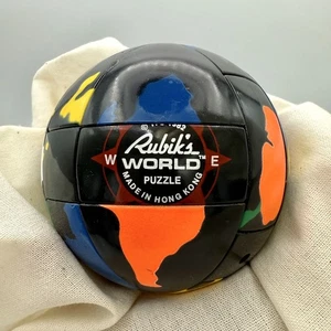 Vintage 1982 Rubik's World Puzzle Globe Sphere Toy Made in Hong Kong - Picture 1 of 12