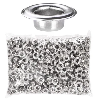 Yescom 1000 pcs Grommet Kit 3/8 inch Size #2 Nickel-Finished Grommets - image 1 of 4