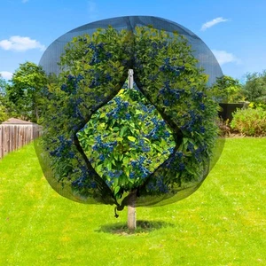 10 x 10 Ft Bird Netting Cover with Tree Netting – 3mm Mesh Zipper & Drawstrin... - Picture 1 of 7