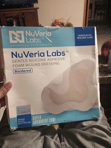 NuVeria Labs delicato silicone adesivo bordato isola schiuma medicazione/sacro USA - Foto 1 di 6