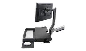 Ergotron SV Combo Arm with Worksurface & Pan, Polished Alumimum 45-583-026 - Afbeelding 1 van 2