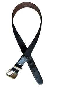 Cinturón de trabajo Carhartt para hombre talla 32 negro con correas de nailon cuero hebilla plateada A159 - Imagen 1 de 6