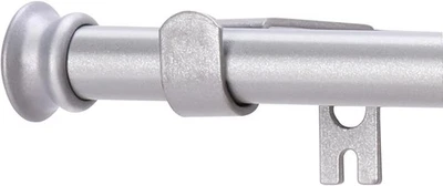 Varillas de cortina pequeñas para ventanas de 30" a 45" 5/8 pulgadas estándar decorativas negras...  Foto 1 de 4