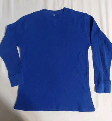 Faded Glory Blue Knit Pullover Shirt, Boy's Size Large (10-12) - Image 1 of 4