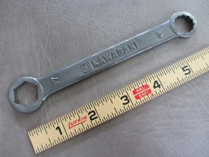 Vintage KAWASAKI Motorcycle MITO-1 Tool Kit Box End Wrench 14mm / 17mm Metric - Bild 1 von 8