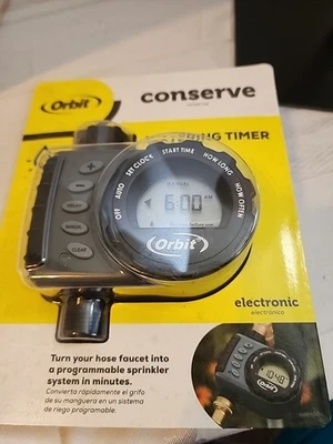 Программируемый таймер экономии воды Orbit 1 розетка нераспечатанный  - Изображение 1 из 4