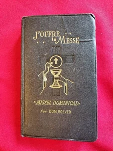 'J'Offre La Messe' Missel Dominical Pocket Missal, Book, 1961 in French - Picture 1 of 7