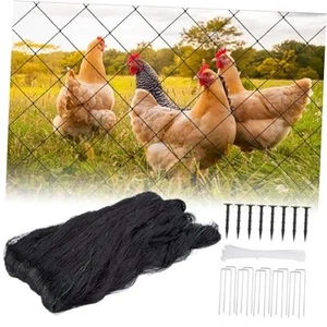  Bird Netting for Chicken Coop, 25x25 ft Poultry Netting Heavy 25x25Ft-2.4" - Picture 1 of 8