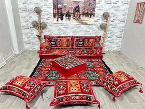 Sitzkissen, Orientalisches Sofa, Orientalische Sitzecke, Terrassen-Palettensofa - Bild 1 von 5