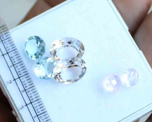 Ovaler facettierter geschliffener grüner Amethyst 14,80 ct. Mix lose Edelsteine Konvolut - Bild 1 von 3