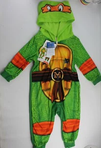 TMNT Teenage Mutant Ninja Turtles Mikey Pajamas 2T Michaelangelo TMNT PJ'S - Picture 1 of 1