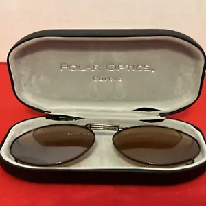 Polar Optics Clip On Sunglasses With Case - Picture 1 of 7