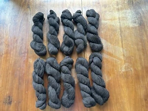 Suri Alpaca Yarn - Natural Dark Brown - Sport - Picture 1 of 2