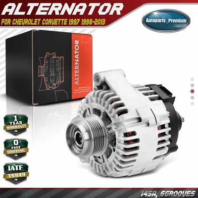 Alternador para Chevrolet Corvette 1997-2013 110 A 145A 12V CW embrague 6 ranuras Foto 1 de 4